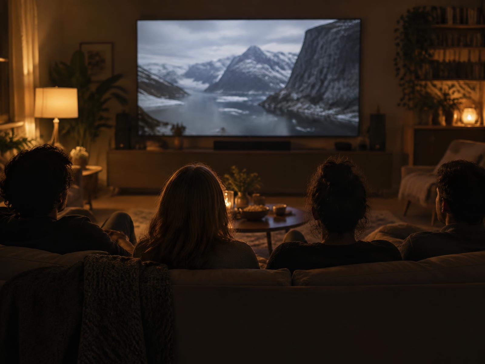 A small group watching Traumality together at a live watch party